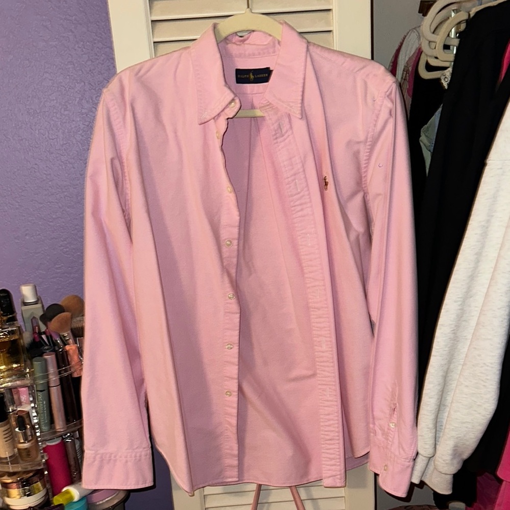 Ralph Lauren Pink Casual Button Down Shirt
